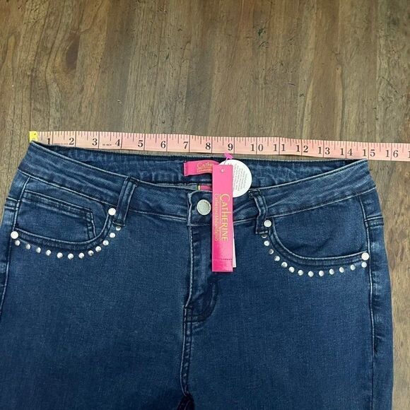 Studded Denim Flared Jeans - Picture 8 of 15